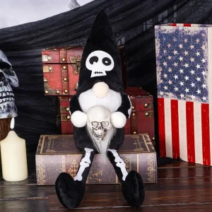 Halloween Hug Skull Dwarf Doll Holiday Decoration Horror Long Leg