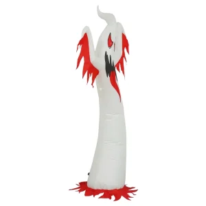 Halloween Inflatable Air Mold Red Eyed White Ghost Inflatable Ornament Courtyard Inflatable Decorative Air Mold