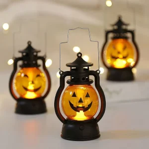Halloween Jack o’ Lantern Plastic Decorations Skeleton Pony Lights Party Props