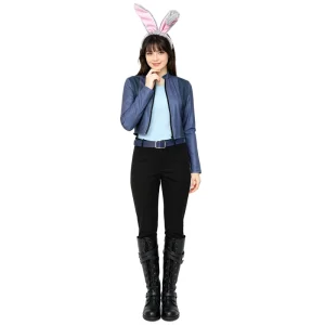 Halloween Judy Hopps Rabbit TV Movie Cosplay Costume Adult Women’s Outfit
