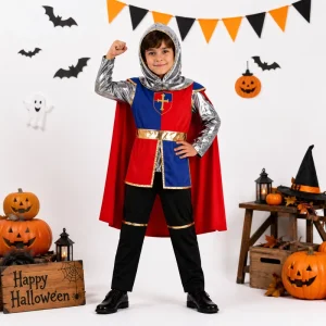 Halloween Kids Boys Roman Warrior Knight Costume Soldier Gladiator Viking Medieval Historical Role Playing Party