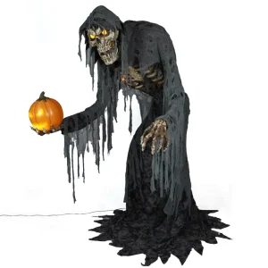 Halloween Large Scale Electric Induction Outdoor Decorative Prop Jack Tracker Grim Reaper Eerie Atmosphere