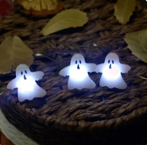 Halloween Lights Popular Halloween LED Spooky Ghost fairy Copper Wire Lights Holiday Decorative LED Decoration Lights