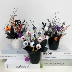 Halloween Little Pumpkin Ghost Outdoor Terrifying Decoration and Party Supplies Courtyard Shop Scene Decoration Ornaments