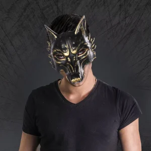 Halloween Mardi Gras Carnival Party Custom Made PU Foam 3D Animal Fox Mask Semi Handmade One Size