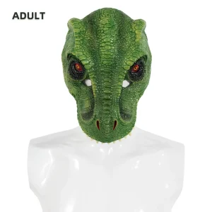 Halloween Mask Hood Hot Selling for Foreign Trade Carnival Party PU Foam 3D Dinosaur Tyrannosaurus Rex Mask China One Size