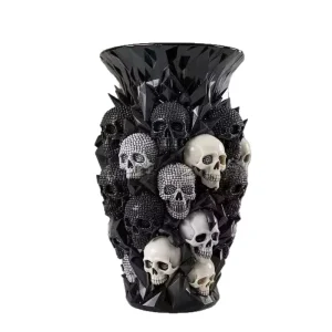 Halloween New Arrivals Resin Crafts Creative Ornaments 15cm Skeleton Vase Halloween-themed Table Decoration