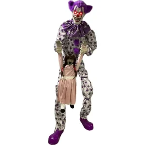 Halloween New Large Life Size Clowns Moving Body Animated Props Decoration Halloween Animatronics