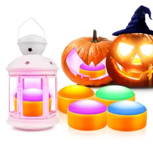 Halloween New Year Valentine’s Day Party Decoration LED Lighted Pumpkin IR Remote Control Modern Style Decorative Light Display