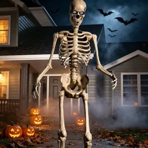 Halloween Outdoor High quality Customized Color 10 Feet (300cm) Skeleton with Life Eyes for Festival Decorations