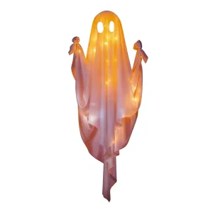 Halloween Outdoor Large Hanging Swing Ghost String Lights Remote Control Swinging Polyester Decor for Porch Yard Garden