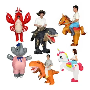 Halloween Party Cosplay Props Blow Up Suit Adult Animal Lobster Crab Inflatable Costume