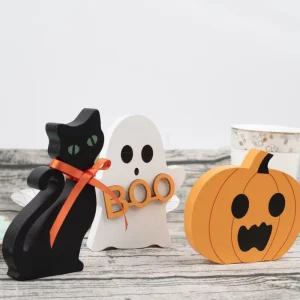 Halloween Party Decorations Halloween Ornaments Black Cat Pumpkin Ghost for Festival Holiday Supplies