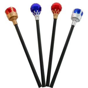 Halloween Party King Queen Scepter Stage Performance Props Fairy Wand Scepter Cosplay Accessories Props