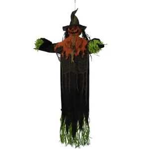 Halloween Party Wall Decorations Light Up Pumpkin Haunted House Props Scarecrow Festive Ideas LR44 Battery Eco Friendly
