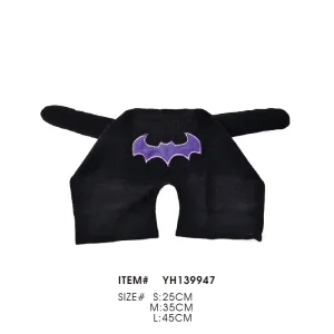 Halloween Pet Bat Cape Costume Adjustable Dog Cat Wings Cosplay Outfit with Soft Padding for Party Dress Up