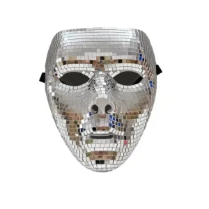 Halloween Plastic Sparkly Adult Disco Sphere Costume Masquerade Mirror DIY Funny Women Men DJ Stage Bar Party Holiday Decoration
