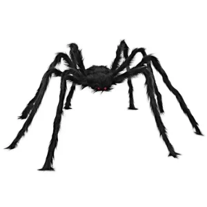 Halloween Plush Simulation Super Large Black Spider Spider Web Horror Party Decoration Props
