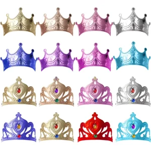 Halloween Princess Crown Children’s Birthday Security Headband for Holiday Party Supplies and Cake Decor