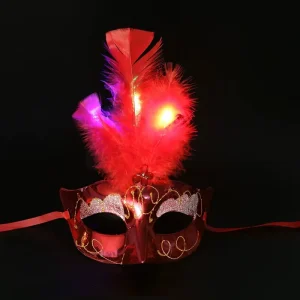 Halloween Props Light up Masks Halloween Costume Cosplay Party Birthday Gifts Led Party Masquerade Mask for Boys Girls