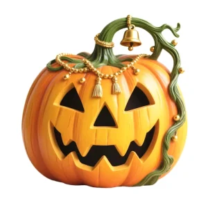 Halloween Pumpkin Decorations Indoor and Outdoor Haunted House Party Props Resin Figurine Decor for Children’s Parties