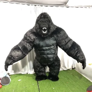 Halloween Realistic Giant Inflatable Gorilla Costume Adult