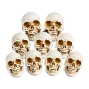 Halloween Skeleton Head Decorations Resin Ornaments Reusable Home Decorations Party Skeleton