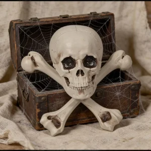 Halloween Skeleton Skull Cross Decoration Props Plastic Simulation Prank Dress Up Teaching Tools Model Z310