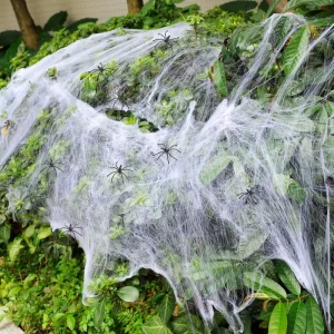 Halloween Spider Web Plush Polyester Posters for Indoor Outdoor Party Decorations Diwali & Halloween