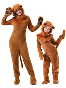 Halloween TV Movie Costume Cartoon Animal Lion Suit Polyester Children’s Adult Version Cosplay Stage Performance Costumes