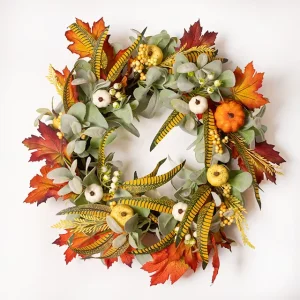 Halloween Thanksgiving Fall Graduation Romantic Artificial Flower Wreath Garland Handcrafted High Quality Decor