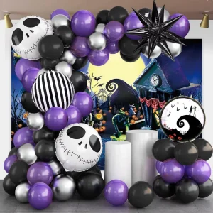 Halloween Theme Balloon Set Garland Arch Scene Party Decoration Supplies for Home Bar Party Decor