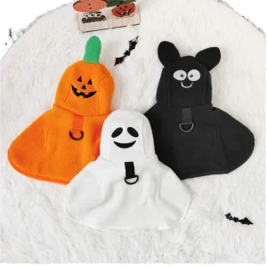 Halloween Winter S Polyester Cute Adorable Dog Cape Costume Autumn and Winter Cartoon Pumpkin Cape Fun Cat and Dog Costume