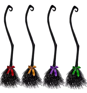 Halloween Witch Broom Costume Party Decorations Plastic Broom Props Cosplay 137x38cm Customizable Minimum Order 100pcs