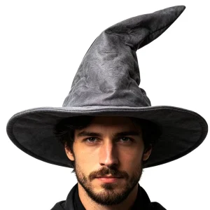 Halloween Wizard Witch Hat Adult Costume Hat Oversized Pointed Magic Hat Wide Brim Sorcerer Cosplay Hat Party Carnival Dress up