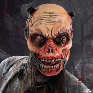 Halloween Zombie Horror Mask Headgear Realistic 3D Costume Props One Size for Holiday Parties
