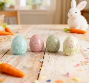 Hand Painted Easter Eggs Set Spring Decor Decorated Faux Easter Egg Decorations Easter Eggs Spring Decor Mothers Day Gift