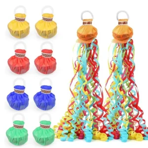 Hand Thrown Ribbons Wedding Pick up Bar Celebration Party Spider Silk Pull Ring Grenade Floating Belt Atmosphere Props Pull