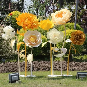 Handmade Decorative Paper Flowers Cost Effective Chinese Crafted Plants Elegant Home Décor