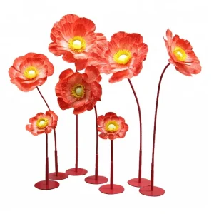 Handmade Giant Paper Poppy Flowers Factory Direct Artificial Decorative Flowers for Chinese New Year Mother’s Day Festive