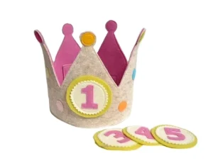 Handmade High Quality Felt Birthday Crown for Kids Birthday Party