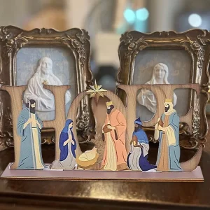 Handmade Jesus Themed Wooden Ornaments for Home Decor Festival Gifts Crucifix Travel Souvenir Business Gift