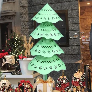Handmade Large Art Paper Christmas Trees for Home and Shop Window Decorations