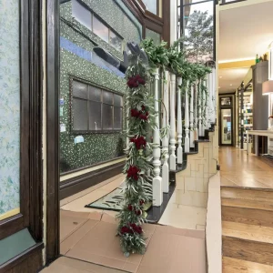Handmade Norfolk Pine Mixed PE Garland Swag Christmas Wreath Kranz Ghirlande Cypress Faux Decoration for shopping mall