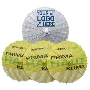 Handmade Oiled Paper Silk Cloth Digital Printing Bamboo Rainproof Japanese Art Romance Style 82cm Diameter Folding Parasol Party