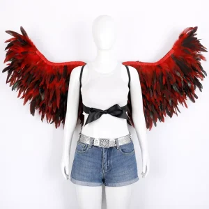 Handmade Oversized Feather Wings for Festival Party Costume Real Feather
