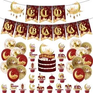Hanging Banner Wall Decorations for Festivals and Ramadan Party Banners