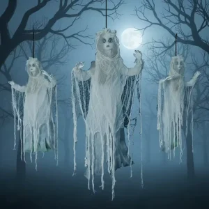 Hanging Bride Ghost 35″ Halloween Decoration Indoor Outdoor Prop for Yard Haunted House Party Wall Decorations