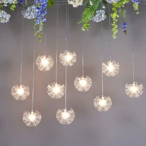 Hanging Lights Wedding Decor Backdrop Led Lights Wedding Props Chandelier