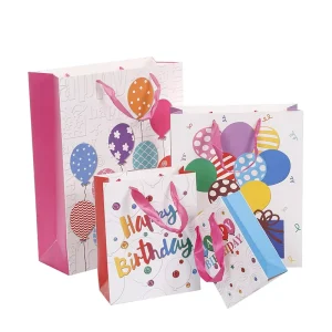 Happy Birthday Bags Thanksgiving Party Gift Packaging Holiday Supplies Christmas Paper Gift Bags
